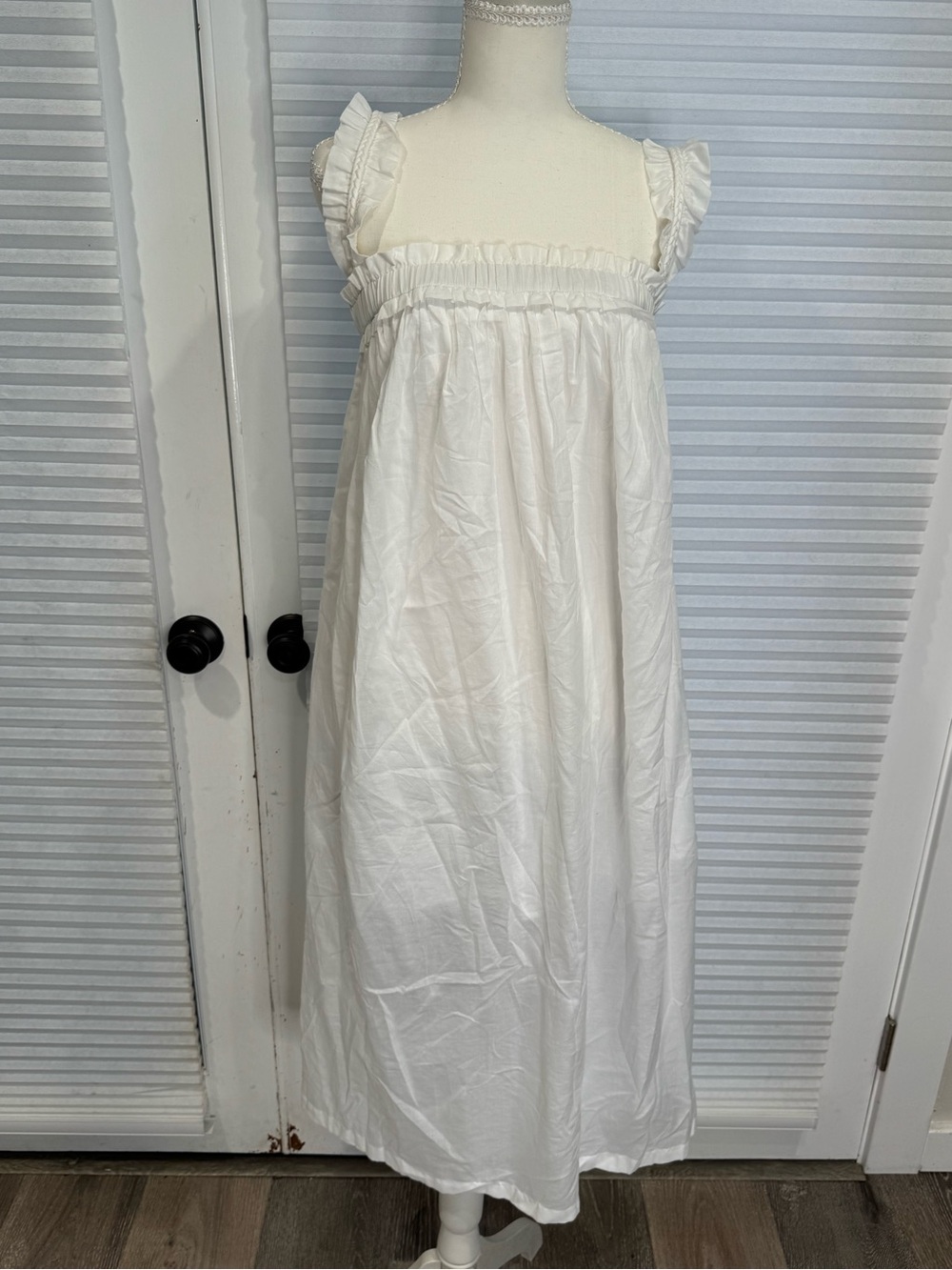 J.Crew Cotton Voile Ruffle-Trim Shift Dress XXS CB0878 - Picture 4 of 9